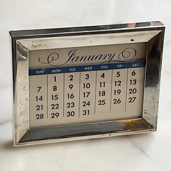 Sterling Silver Tiffany & Co Perpetual Calendar Vintage - Picture 1 of 11